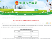 2025年汕尾市養老機構星級名單公布