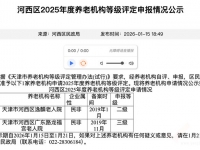 2025年河西区养老机构等级申报情况公布