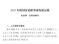 《2025年度国家老龄事业发展公报》发布